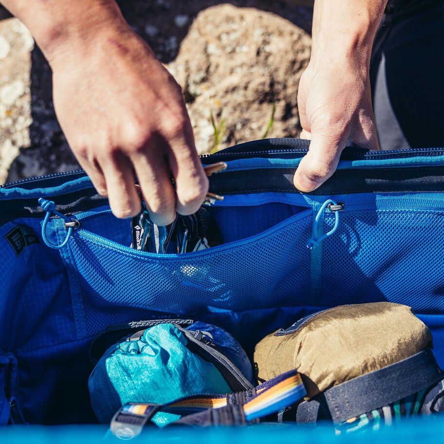 Alpaca Wide-Mouth Duffel 50 in the color Outlet | Slate Blue. image number 7