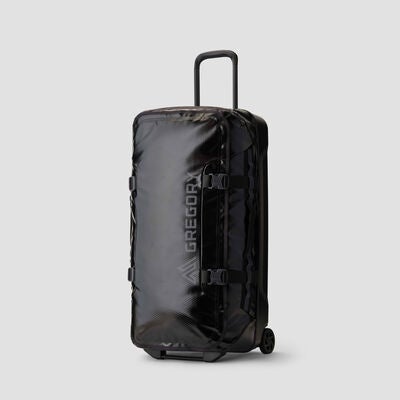 Alpaca Wheeled Duffel 100L in the color Obsidian Black.