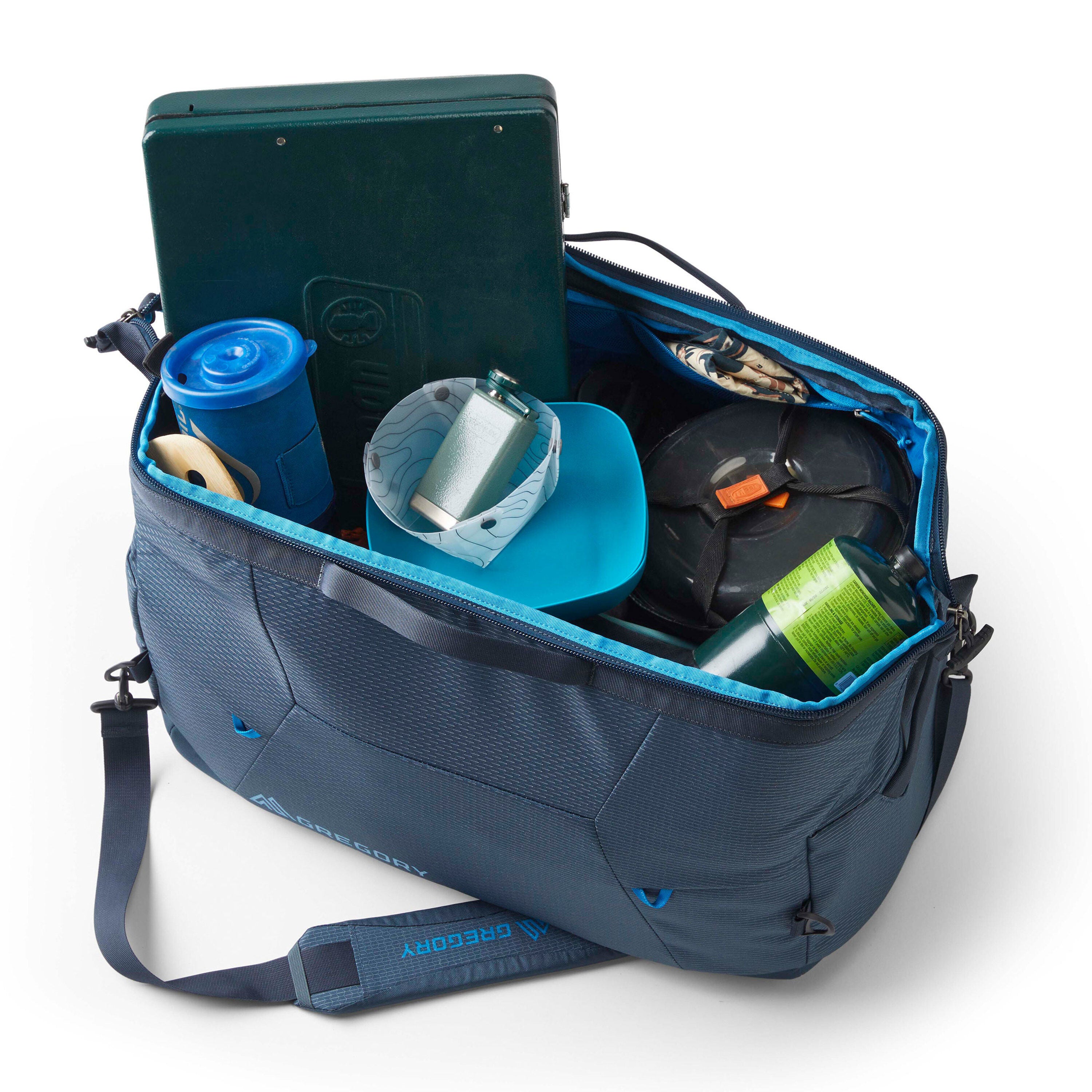 Wide mouth duffle bag top