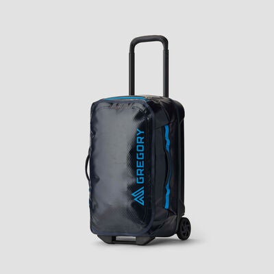 Alpaca Wheeled Duffel 40L in the color Slate Blue.
