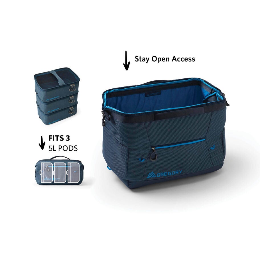 Alpaca Wide-Mouth Case 25 in the color Outlet | Slate Blue. image number 4