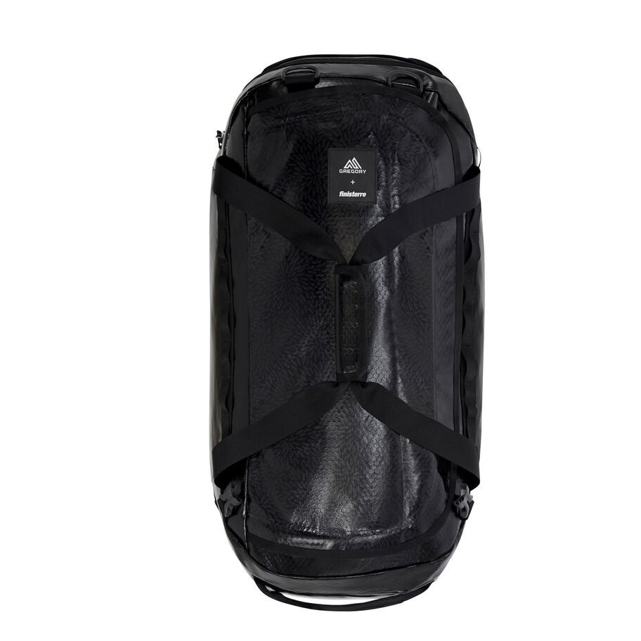 Gregory x Finisterre Alpaca Surf Duffel 60 in the color Outlet | Gregory x Finisterre, Onyx Black. image number 2
