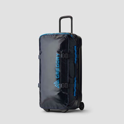 Alpaca Wheeled Duffel 100L in the color Slate Blue.