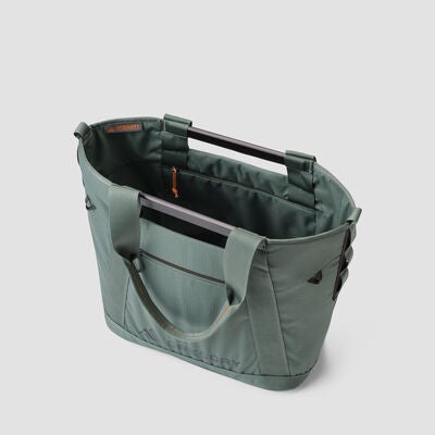 Alpaca Utility Tote 50 in the color Nomad Green.