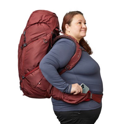 Kalmia 60 Plus Size in the color Outlet | Bordeaux Red.