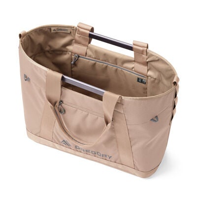 Alpaca Utility Tote 50 in the color Mirage Tan.