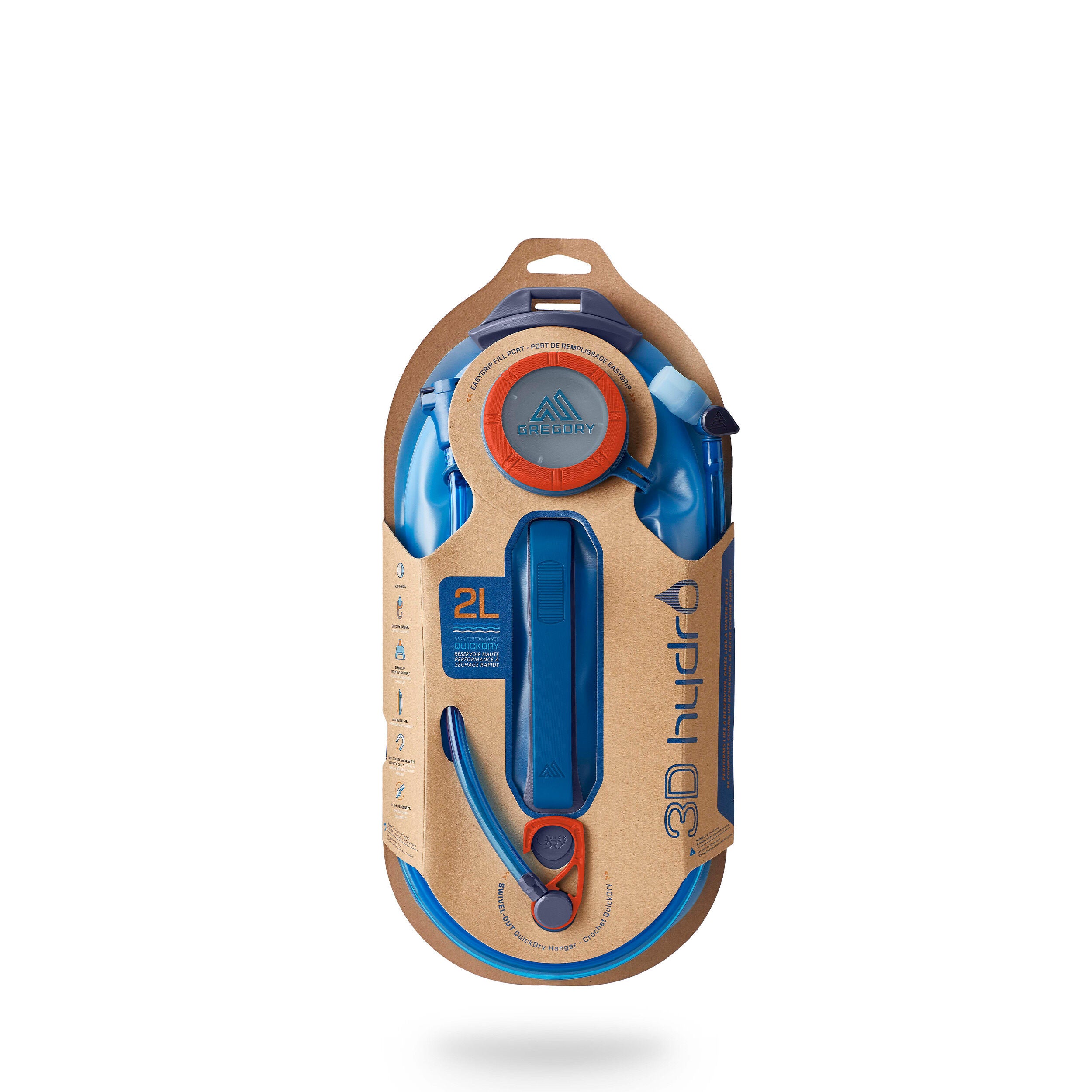 Gregory 3D Hydro 2L Reservoir in the color Ocean/Orange. image number 3