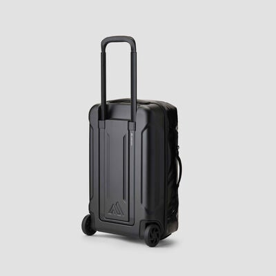 Alpaca Wheeled Duffel 40L in the color Obsidian Black.