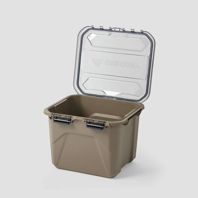 Alpaca Camp Box 50 in the color Mirage Tan.
