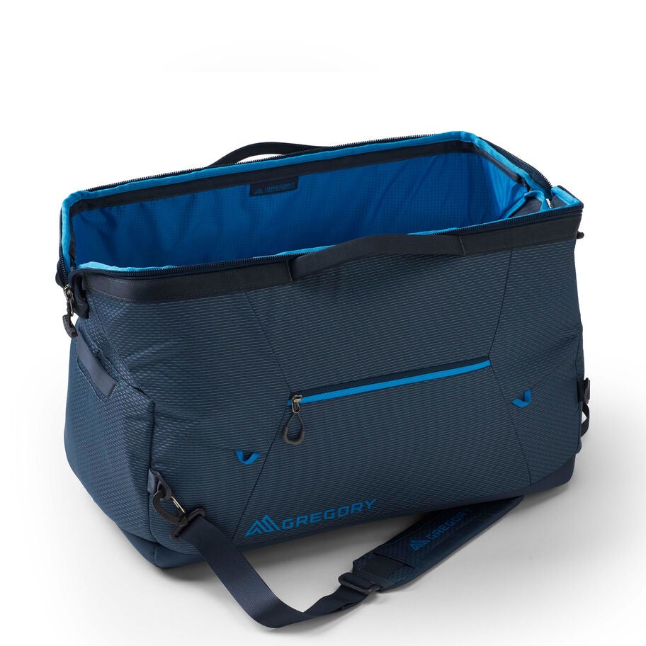 Alpaca Wide-Mouth Duffel 50 in the color Outlet | Slate Blue. image number 1